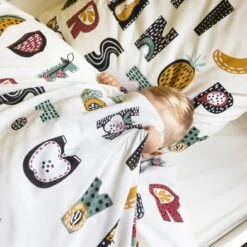 Housse De Couette Et Une Taie Enfant Coton (140 Cm) Farandole Multicolore -Meubles Pour Enfants parure de lit housse de couette 1 taie d oreiller coton imprim 140 x 200 cm farandole 121927 1666079210