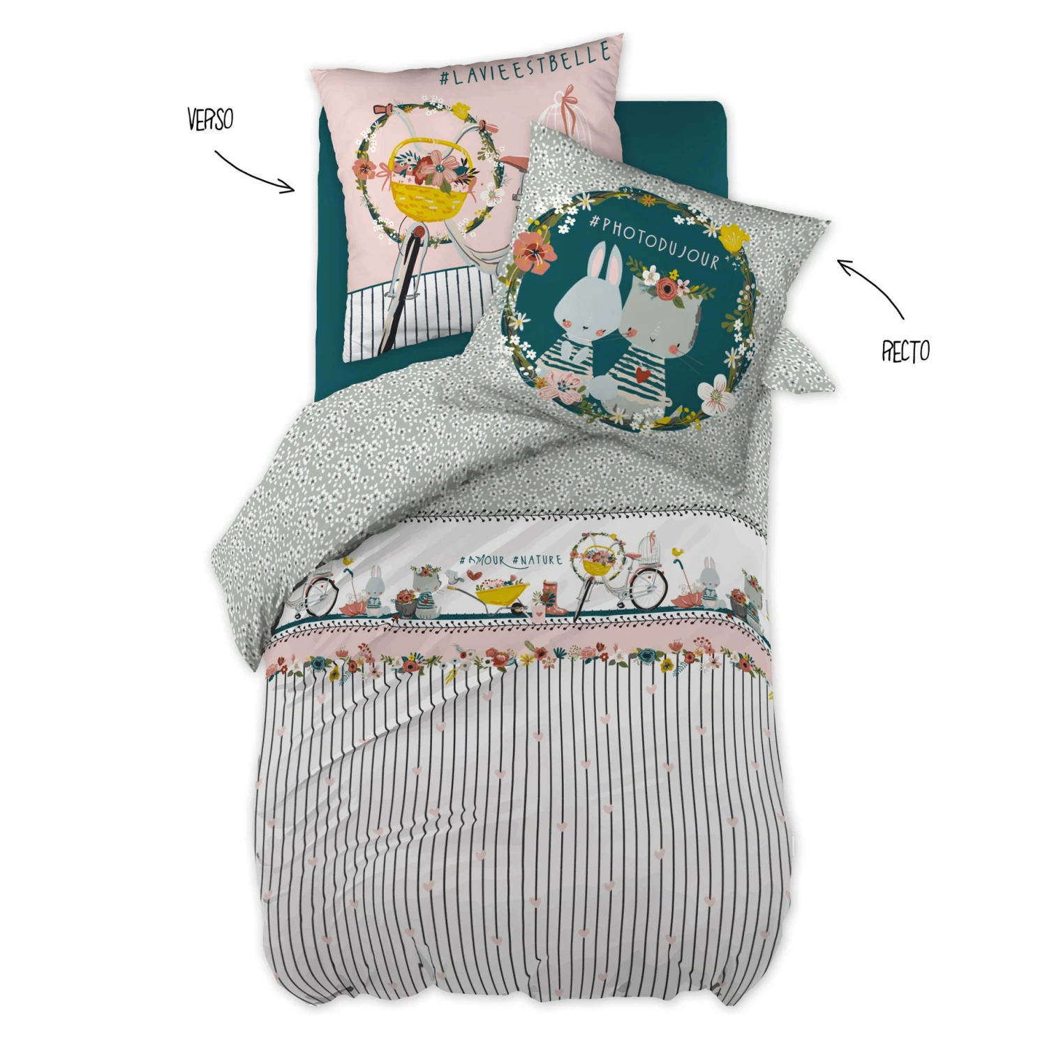 Housse de couette et une taie enfant coton (140 cm) Jardinage Multicolore Housse De Couette Et Une Taie Enfant Coton (140 Cm) Jardinage Multicolore -Meubles Pour Enfants parure de lit housse de couette 1 taie d oreiller coton imprim 140 x 200 cm jardinage 112709 1643891515