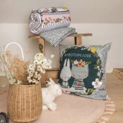 Housse De Couette Et Une Taie Enfant Coton (140 Cm) Jardinage Multicolore 5 Housse De Couette Et Une Taie Enfant Coton (140 Cm) Jardinage Multicolore -Meubles Pour Enfants parure de lit housse de couette 1 taie d oreiller coton imprim 140 x 200 cm jardinage 112709 1643891656