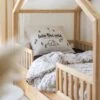 Housse De Couette Et Une Taie Enfant Coton (140 Cm) Wild Ecru -Meubles Pour Enfants parure de lit housse de couette 1 taie d oreiller coton imprim 140 x 200 cm wild 121936 1666077177
