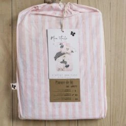Housse De Couette Et Deux Taies Enfant Coton (200 Cm) Mon étoile Rose -Meubles Pour Enfants parure de lit housse de couette 2 taies d oreiller coton imprim 200 x 200 cm mon etoile place 112784 1643885891