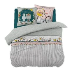 Housse De Couette Et Deux Taies Enfant Coton (240 Cm) Jardinage Multicolore -Meubles Pour Enfants parure de lit housse de couette 2 taies d oreiller coton imprim 240 x 220 cm jardinage 112745 1643892356