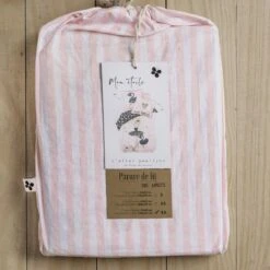 Housse De Couette Et Deux Taies Enfant Coton (240 Cm) Mon étoile Rose -Meubles Pour Enfants parure de lit housse de couette 2 taies d oreiller coton imprim 240 x 220 cm mon etoile plac e 112790 1643885986