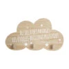 Patère Nuage Etoiles Naturelle -Meubles Pour Enfants patere nuage etoiles x3 68106