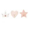 Lot De 3 Patères Princesse Roses 1 Lot De 3 Patères Princesse Roses -Meubles Pour Enfants patere princesse x3 couronne l 12 5 x p 4 x h 10 cm coeur l 11 x p 4 x h 11 cm etoile l 12 x p 4 x h 11 5 cm 0 03 kg pcs couleurs assorties 111542 1639735110
