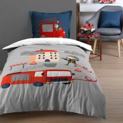 Housse De Couette Et Une Taie Enfant Coton (140 Cm) Pimpon Multicolore