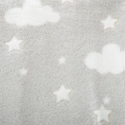 Plaid Polaire Enfant (150 Cm) Phosphorescent Voie Lactée Gris Clair -Meubles Pour Enfants plaid phosphorescent gris 72173 2