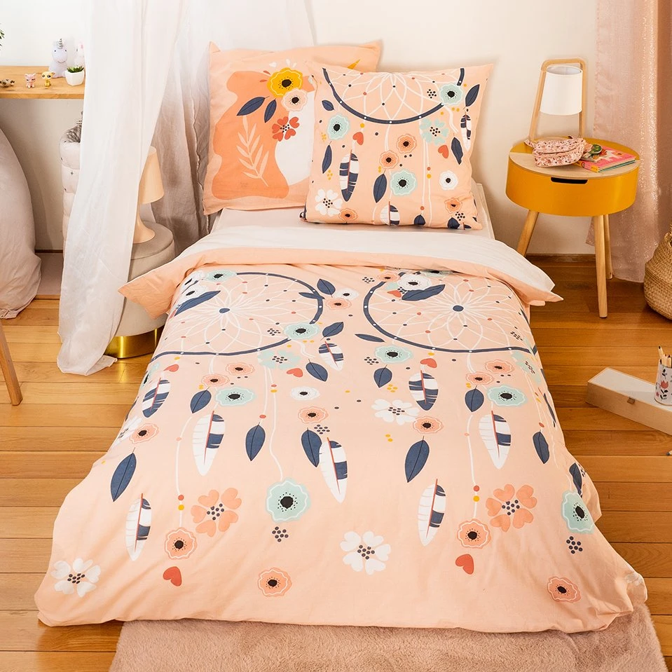 Housse de couette et une taie enfant coton (140 cm) Prunellia Rose Housse De Couette Et Une Taie Enfant Coton (140 Cm) Prunellia Rose -Meubles Pour Enfants prunellia c57f set hc 140x200 1 taie 63x63 114949 1654074960