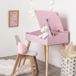 Pupitre Enfant Simpleo Rose -Meubles Pour Enfants pupitre simple rose 71830 5