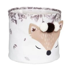 Lot De 2 Paniers De Rangement Renard Marron -Meubles Pour Enfants rangement renard x2 d 30 x p 26 cm 105098 1626856349