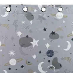 Rideau Occultant Enfant (140 X 260 Cm) Moonlight Gris -Meubles Pour Enfants rideau a oeillets 140 x 260 cm occultant imprime moonlight gris 118252 1656489023