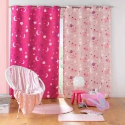 Rideau Occultant Enfant (140 X 260 Cm) Moonlight Rose Fuchsia 5 Rideau Occultant Enfant (140 X 260 Cm) Moonlight Rose Fuchsia -Meubles Pour Enfants rideau occultant 140 x 260 cm moonlight rose fuchsia 118249 1662623343