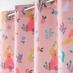 Rideau Tamisant Enfant (140 X 260 Cm) Princesse Licorne Rose -Meubles Pour Enfants rideau tamisant 140 x 260 cm princesse licorne rose 117949 1661943270