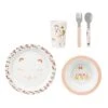 Coffret Repas 5 Pièces Chat Rose -Meubles Pour Enfants set repas plastique inox chat 49 5x6 5xh21 5cm 121453 1659703437