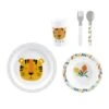 Coffret Repas 5 Pièces Tigre Jaune -Meubles Pour Enfants set repas plastique inox tigre 27 5x6 5xh24 121456 1659702511