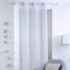 Voilage Enfant (140 X 260 Cm) Sterne Blanc -Meubles Pour Enfants sterne voile 140x260 8 illets metal finition ourlet blanc 66123