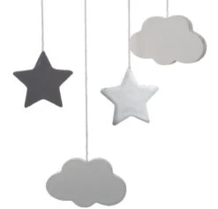 Mobile Lune Gris -Meubles Pour Enfants suspension lune gris 68073 2