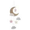 Mobile Bébé Lune Rose -Meubles Pour Enfants suspension lune rose 68074