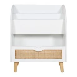 Bibliothèque Enfant Cannage César Blanche