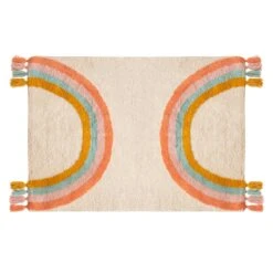 Tapis Coton Enfant (150 Cm) Arc En Ciel Multicolore