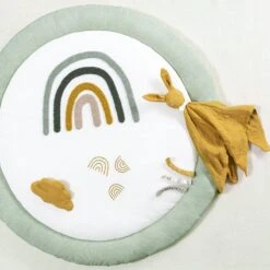 Tapis D'éveil Bébé (100 Cm) Arc En Ciel Vert