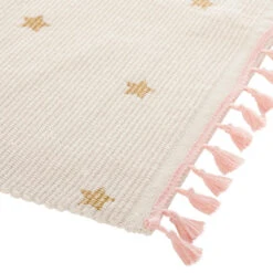 Tapis (90 Cm) La Tête Dans Les étoiles Or -Meubles Pour Enfants tapis dore franges 60x90 64237 2