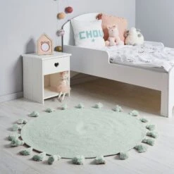 Tapis Coton Enfant (90 Cm) Lou Vert
