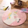 Tapis Rond Enfant (100 Cm) Etoiline Rose -Meubles Pour Enfants tapis rond 0 100 cm frise etoiline 130576 1689167207