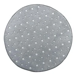 Tapis Phosphorescent Rond (90 Cm) Fluo Night Gris -Meubles Pour Enfants tapis rond 0 90 cm flanelle unie phosphorescente fluo night gris 106397 1627300762