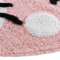 Tapis (90 Cm) Chaton Rose 4 Tapis (90 Cm) Chaton Rose -Meubles Pour Enfants tapis rond 0 90 cm polycoton chaton 117817 1656323774