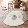 Tapis Rond Enfant (100 Cm) Igloo Blanc