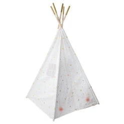 Tipi Enfant Starla Blanc -Meubles Pour Enfants tipi 5 pieds h 160 cm dore 68163 4