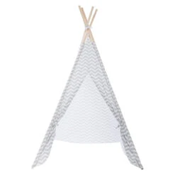 Tipi Enfant Twin Gris -Meubles Pour Enfants tipi deco h 160 cm gris 64474 1