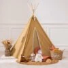 Tipi Enfant Wapi Jaune Ocre -Meubles Pour Enfants tipi wapi ocre 126561 1673964965