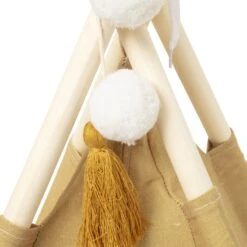 Tipi Enfant Wapi Jaune Ocre -Meubles Pour Enfants tipi wapi ocre 126561 1673965024