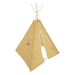 Tipi Enfant Wapi Jaune Ocre -Meubles Pour Enfants tipi wapi ocre 126561 1673965046