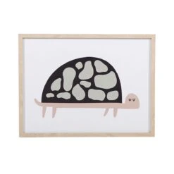 Toile Murale Enfant Tortue Verte