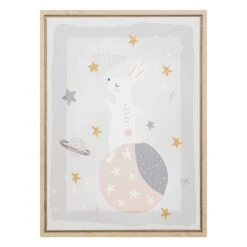 Toile Murale Enfant Lune Multicolore