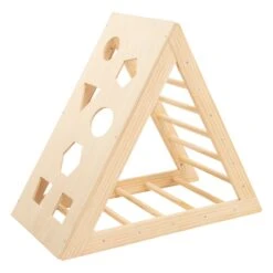 Triangle D'apprentissage Bébé Noé Beige -Meubles Pour Enfants triangle escalade 126624 1675168056