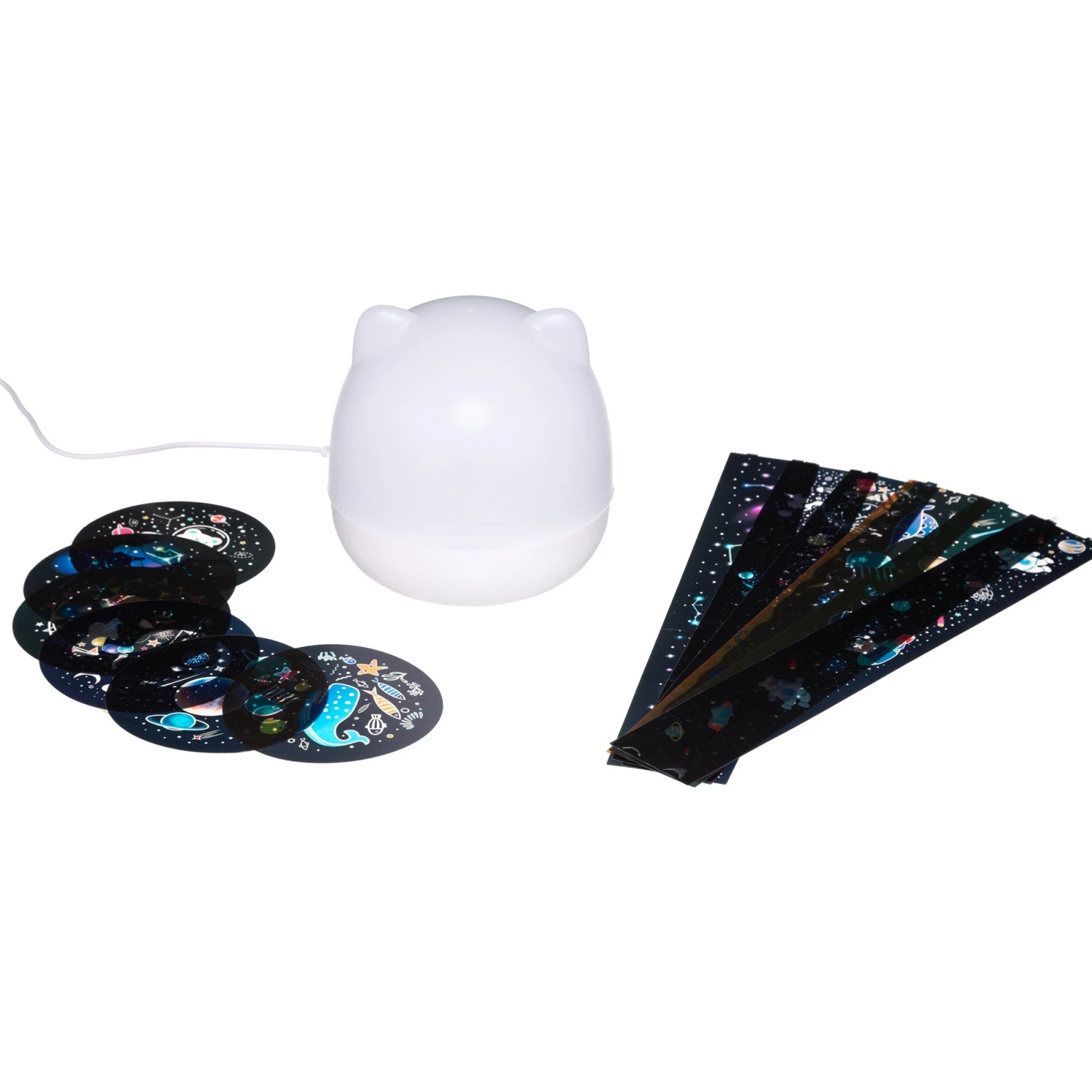 Veuilleuse rotative Chat Blanche Veuilleuse Rotative Chat Blanche -Meubles Pour Enfants veilleuse rotative chat 119665 1657526887