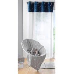 Voilage Phosphorescent Enfant (140 X 280 Cm) Moonlight Bleu
