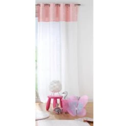 Voilage Phosphorescent Enfant (140 X 280 Cm) Moonlight Rose