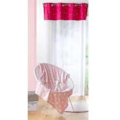 Voilage Phosphorescent Enfant (140 X 280 Cm) Moonlight Rose Fuchsia
