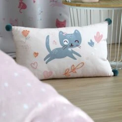 Coussin Rectangulaire Enfant (50 Cm) Zoeline Gris Souris